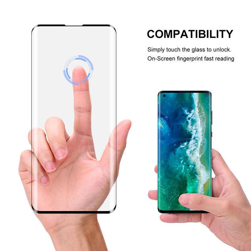 Pelindung Layar Tempered Glass Lengkung Cover Motorola Moto ONE Pro Fusion Macro ZOOM 5G ACE