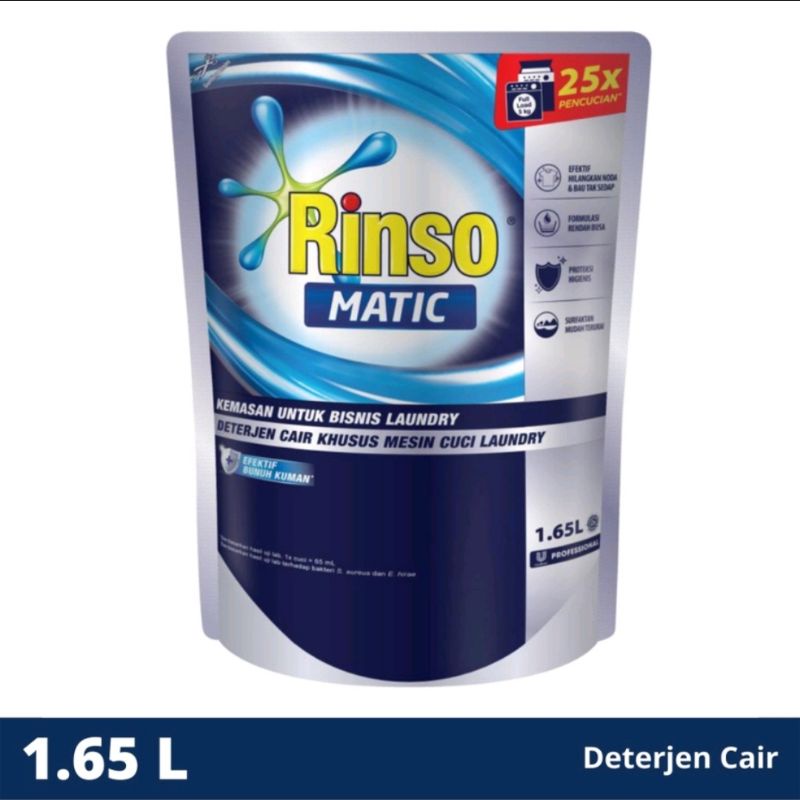 Deterjen Cair Laundry Kiloan Mesin Cuci Formula Rendah Busa 1.65 Liter