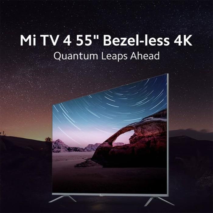 Xiaomi Mi Tv 4 55 Inch Bezel-Less 4K Smart Tv With Qled Display