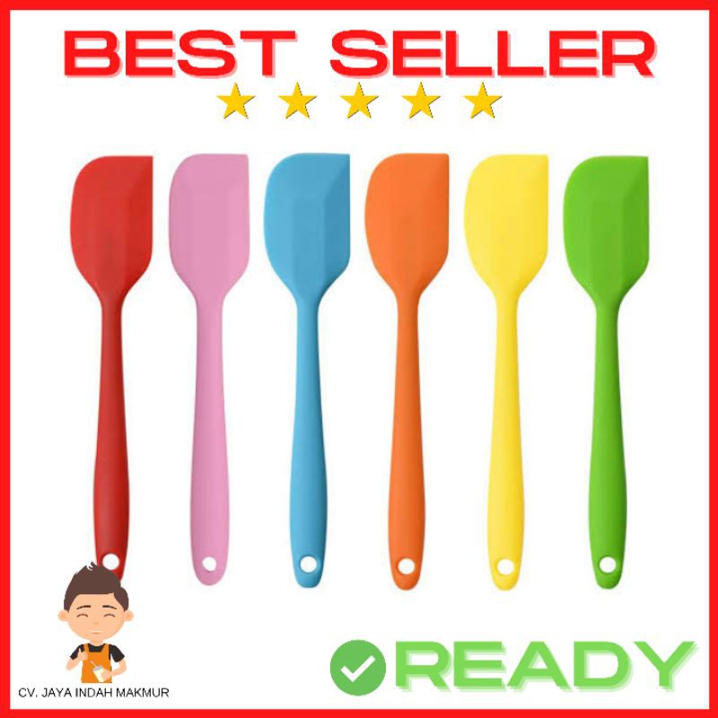 Spatula Silikon Tahan Panas Food Grade Anti Lengket Anti Lengket Impor