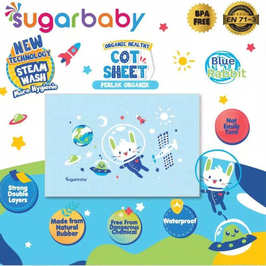 Sugar Baby Organic Healthy Premium Rubber Cot Sheet / Perlak Bayi