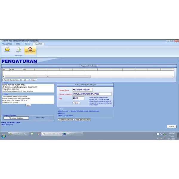 SOFTWARE KONTER PULSA OTOMATIS ISI SENDIRI MURAH LENGKAP KEREN