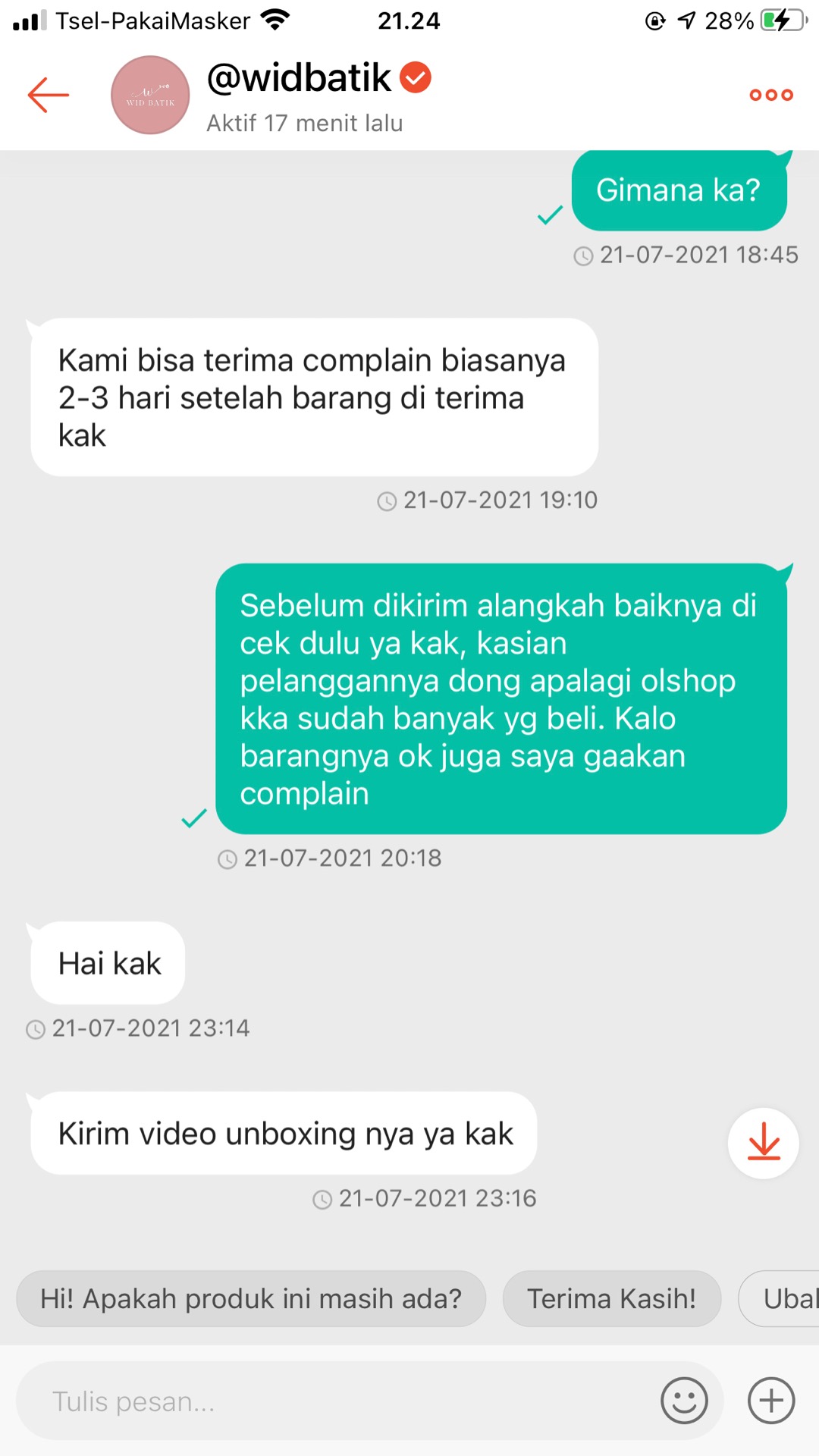 Set Couple Asyifa Dusty Pink