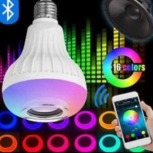 PROMO!! Bohlam Speaker Musik Bluetooth 2 in 1 - Lampu Speaker LED