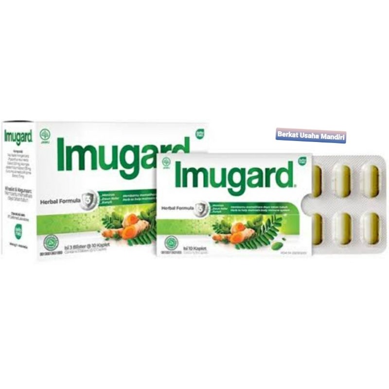 Imugard Herbal Daun Kelor isi 10 kaplet &amp; Syrup Junior Rasa Anggur 60ml 100% Herbal