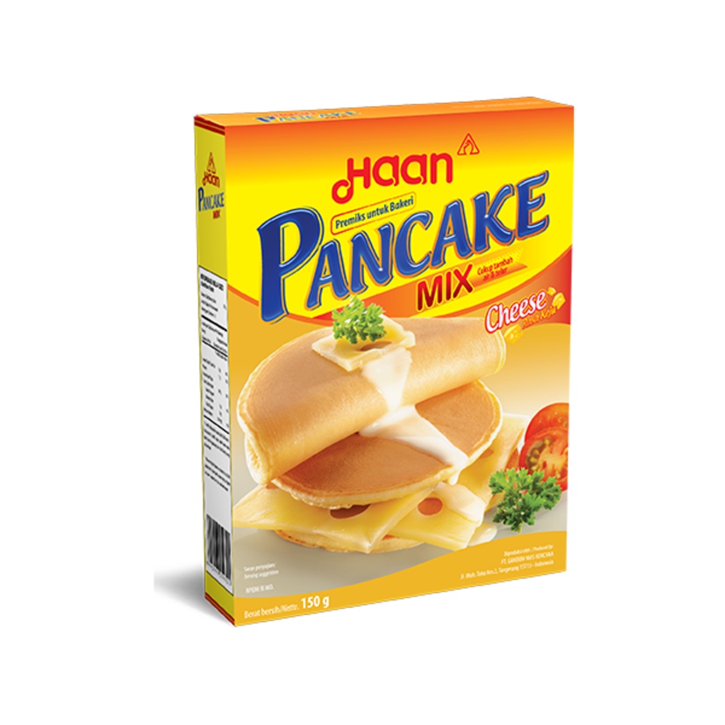 

HAAN TEPUNG PREMIX / PREMIKS PANCAKE KEJU / CHEESE 150GRAM NEW