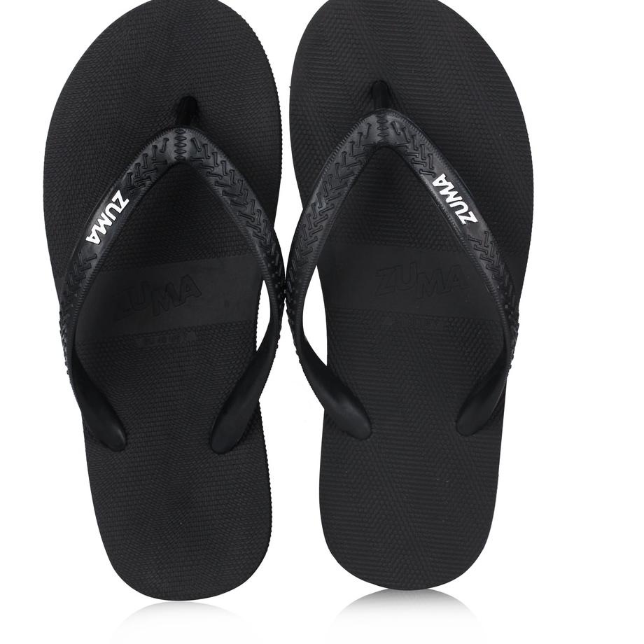 Paling Diminati.. Zuma Men Classic 1/Sandal Jepit Sandal Karet Pria - Hitam