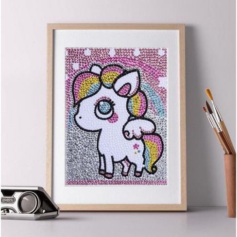 DIY Diamond Painting - 5D Pink Horse Stitch Kit