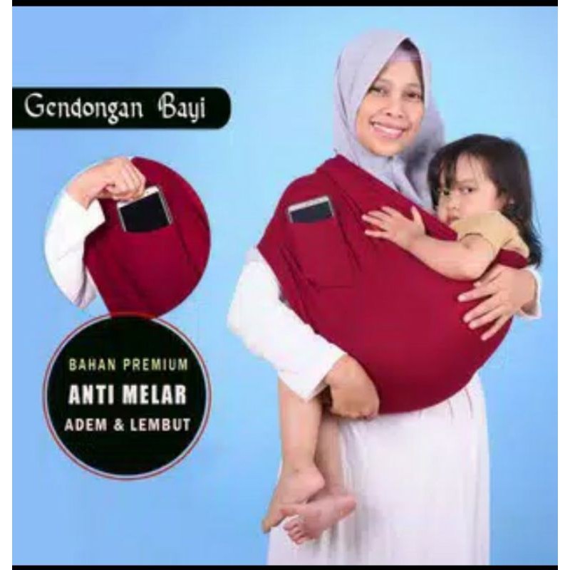 GENDONGAN BAYI KAOS BAHAN ADEM DAN ANTI MELAR