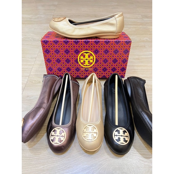 Tory Burch flat YL 100% kulit sapi asli