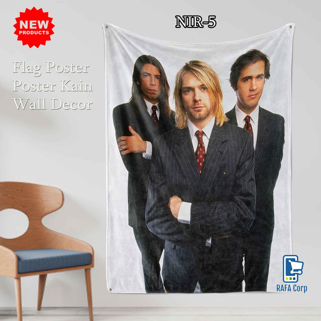 Poster Kain - Hiasan Dinding - WallDecor Band Nirvana 1
