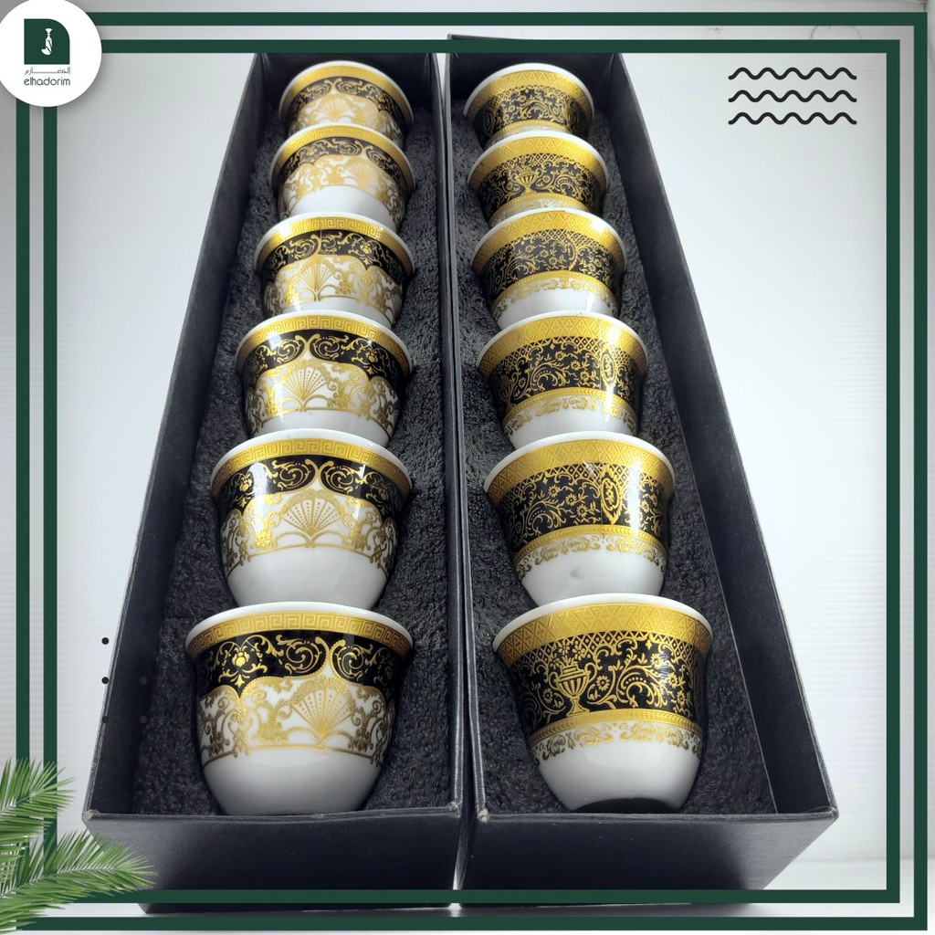 GELAS GAHWA SATU SET ISI 6PCS GELAS KOPI/TEH SATU SET GELAS ARAB CUCING