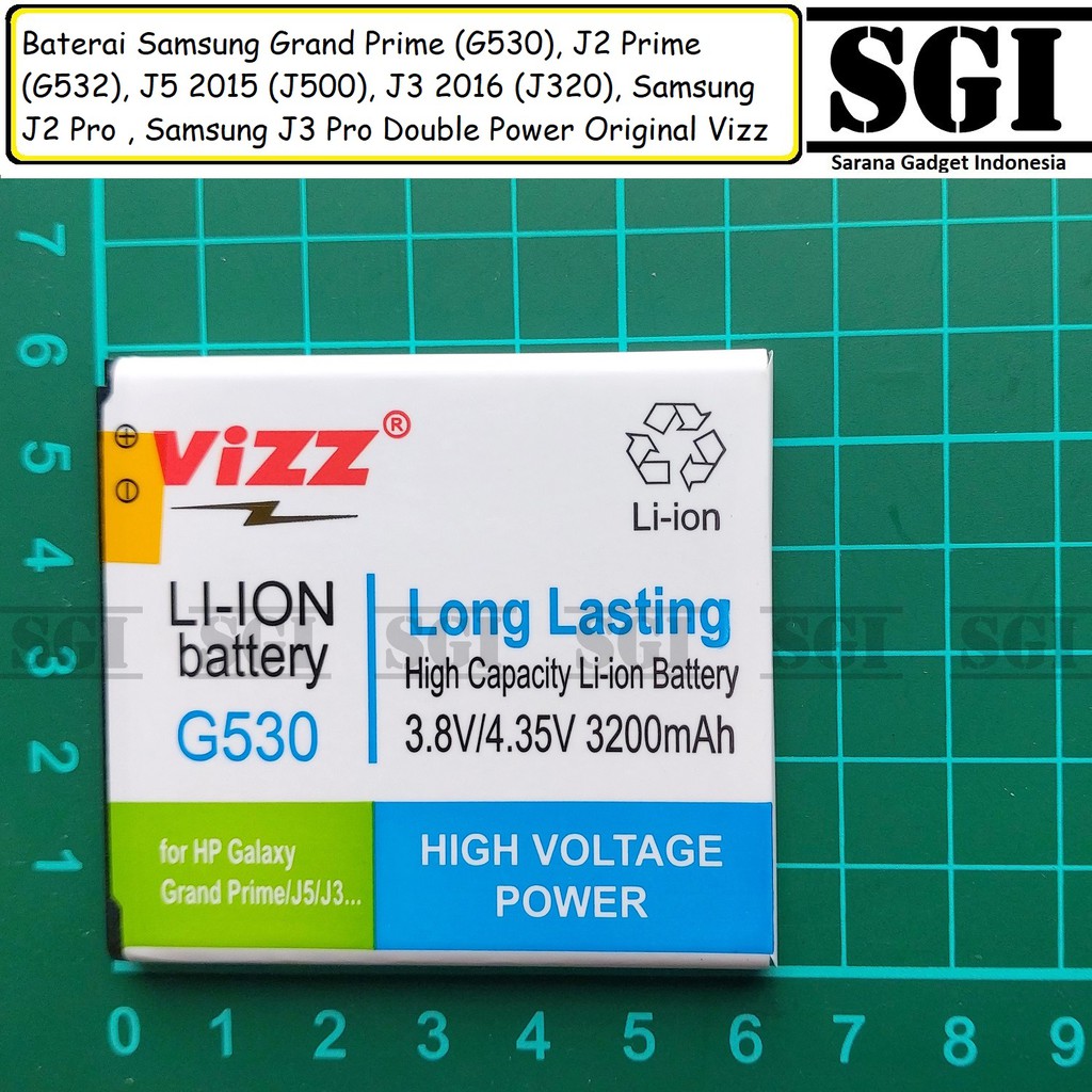 Baterai Vizz Double Power Original Samsung Galaxy J3 2016 J320