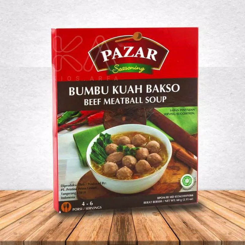 

pazar bumbu kuah bakso 60 gram