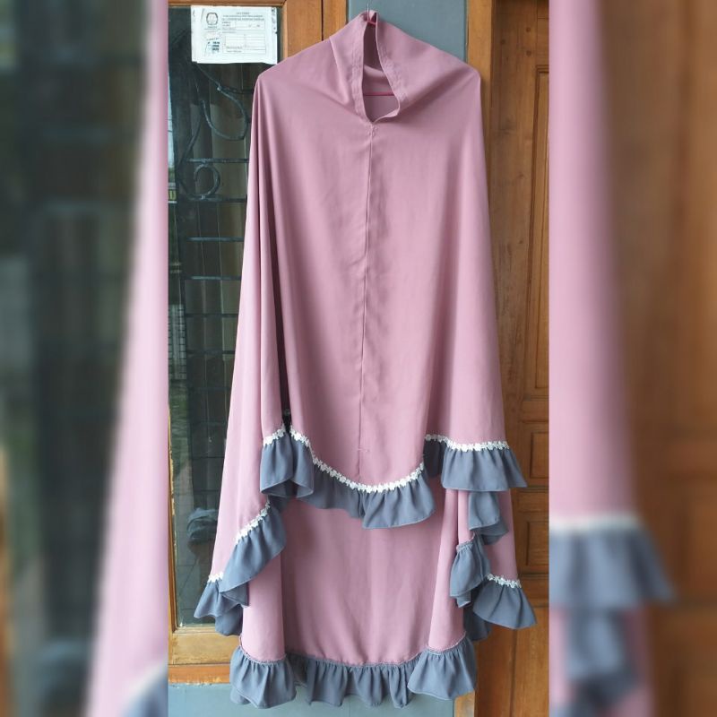 SECOND Khimar Pink by hijaaz.id / khimar Softlexus by sultan