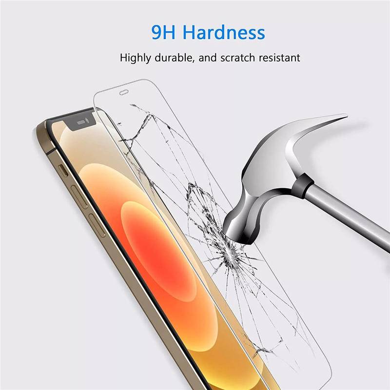 1pc Pelindung Layar Tempered Glass 9H Untuk iPhone 13 12 11 Pro MAX Mini X XS MAX XR SE 2022 2020 6 6S 7 8 Plus