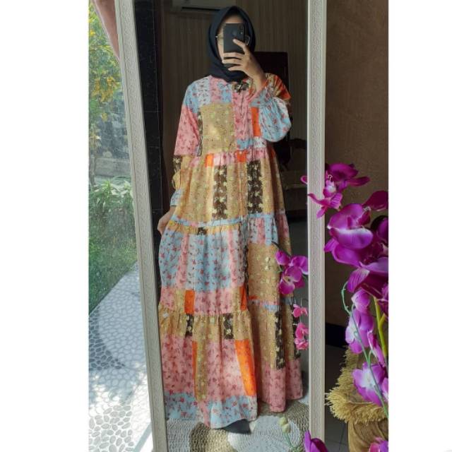 KIARA DRESS /Gamis EXTU ABSTRAK