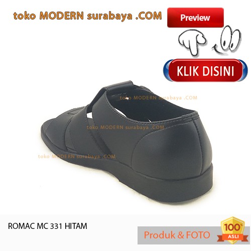 ROMAC MC 331 HITAM Sepatu Kasual Sopan Pria Slip On