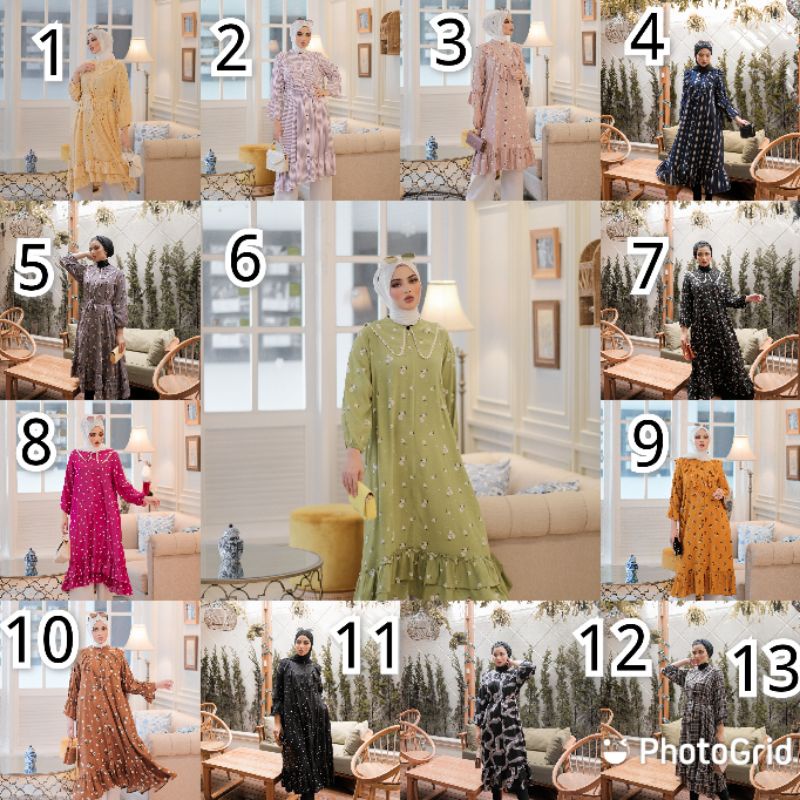 Midi Dress KINAN SERIES by senyenyakitu bisa COD