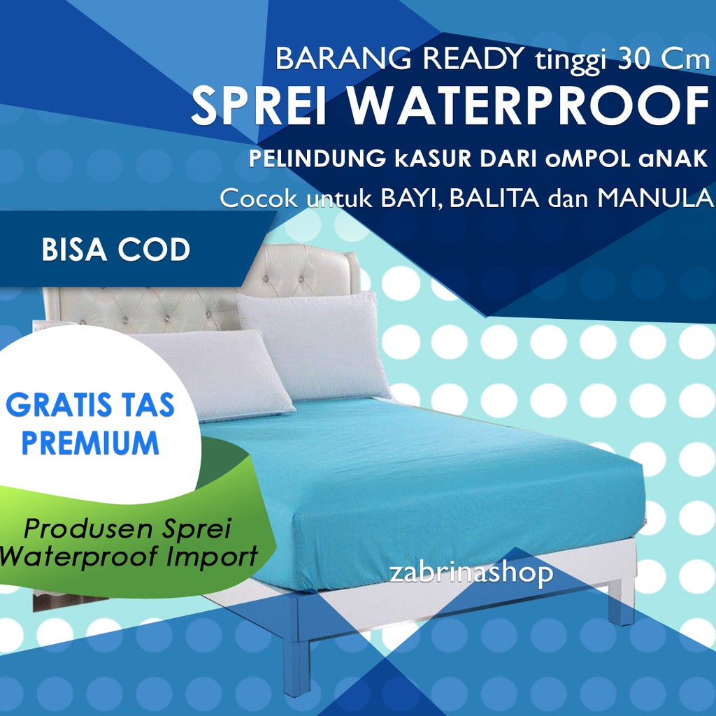 SPREI WATERPROOF (BIG SALE ) murah sprei waterproof bahan Import