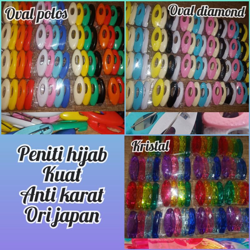 Lock pin / pijen Peniti jilbab peniti dagu bros jilbab anti karat