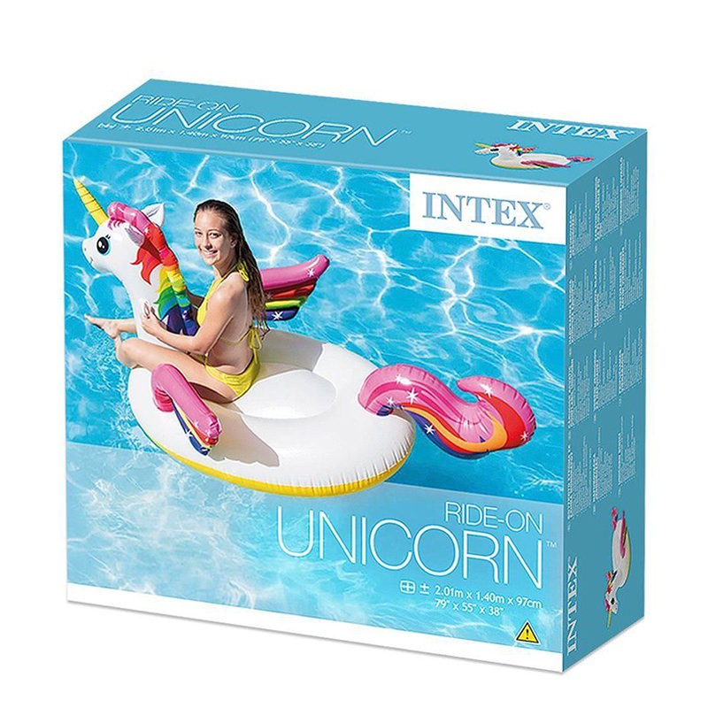 INTEX Pelampung Unicorn Ride On Floaties 57561