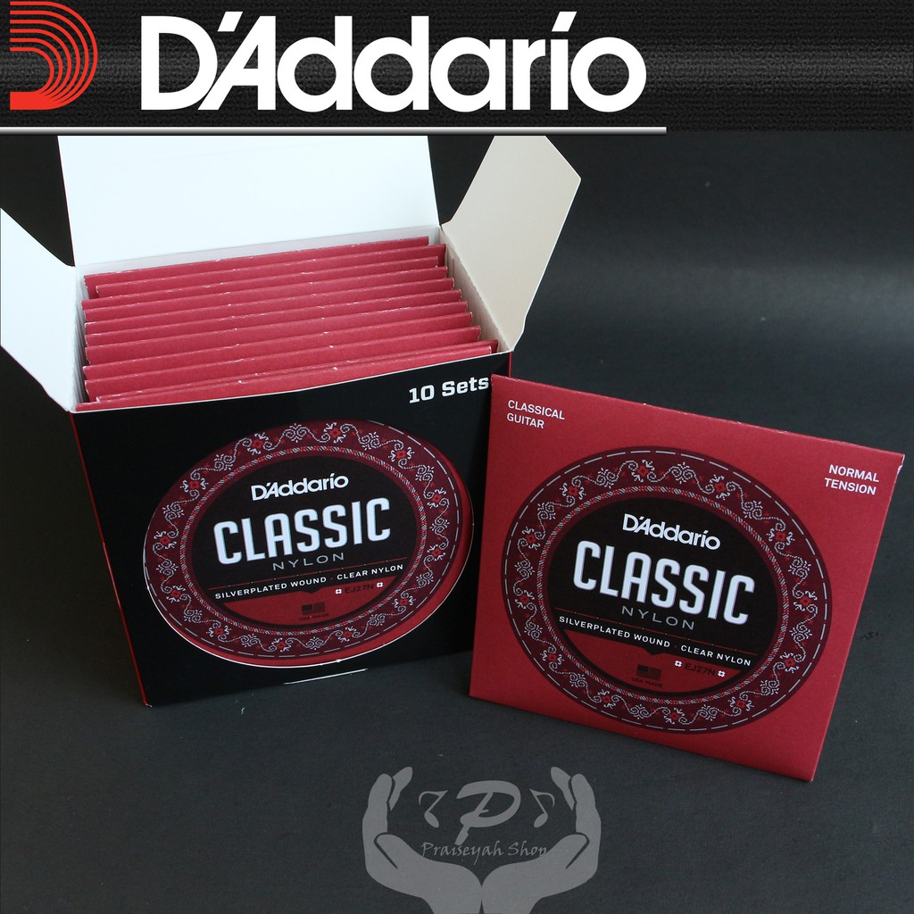 Daddario EJ 27N Senar Gitar Classic Nylon Silverplated Wound Original