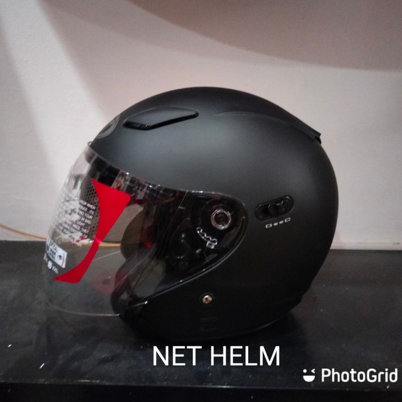 HELM KYT DJ MAXI SOLID BLACK DOFT ORIGINAL KYT DJ MAXI