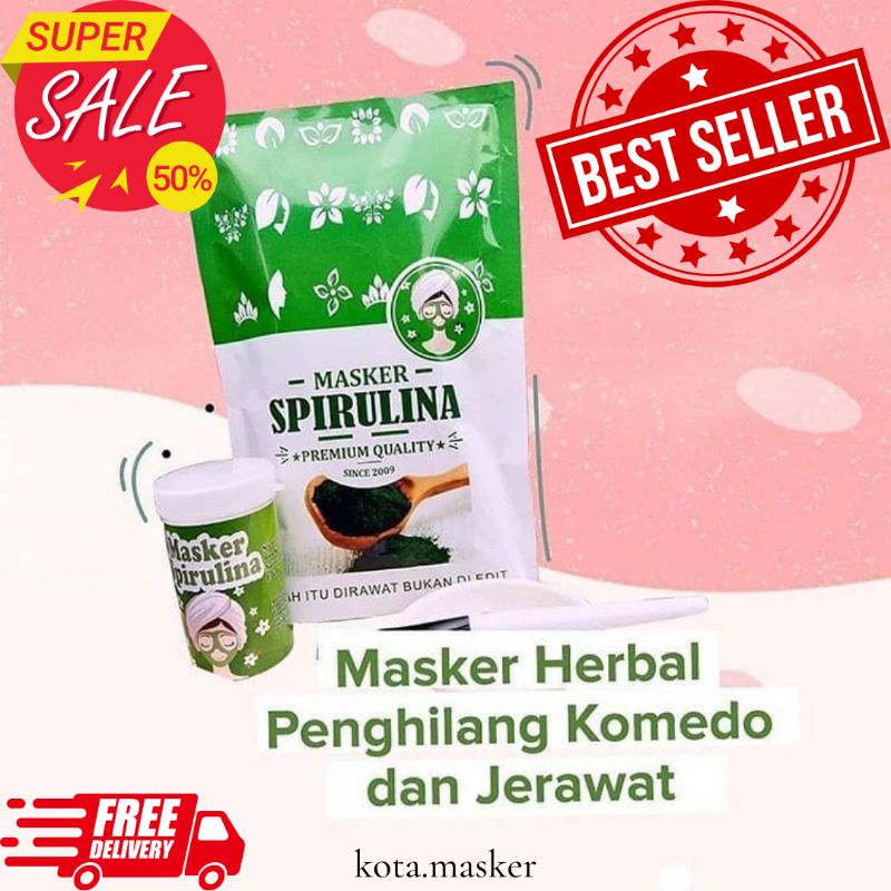 Masker Wajah Spirulina Original BPOM