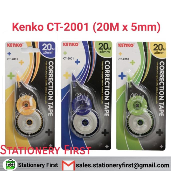 

Correction Tape Tip Ex Tip-X Kertas Kenko Ct-2001 20 Meter Lusinan Terbaru