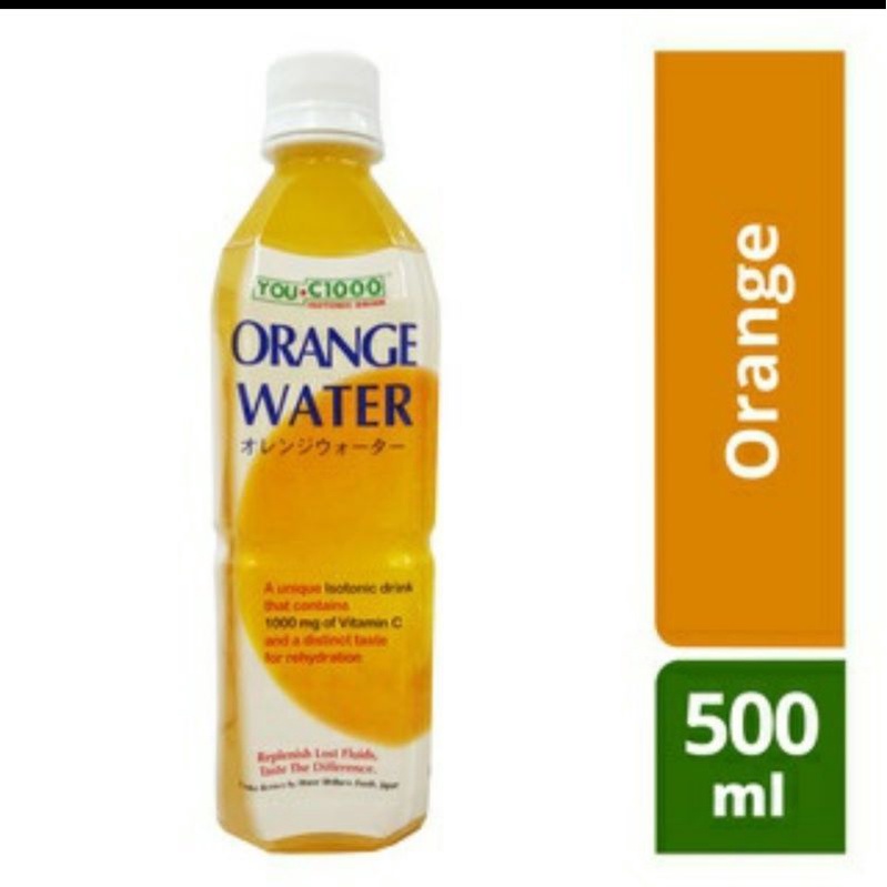 

you c1000 orange water kemasan 500ml