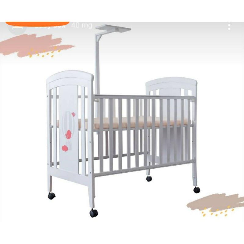 Ranjang bayi kasur bayi tempat tidur bayi box bayi kayu little equi preloved NO HIT & RUN