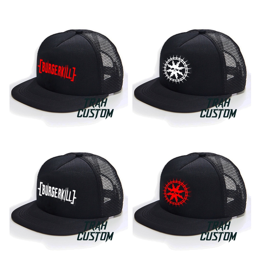 BURGERKILL || Trucker hat Burgerkill snapback trucker burgerkill topi BK