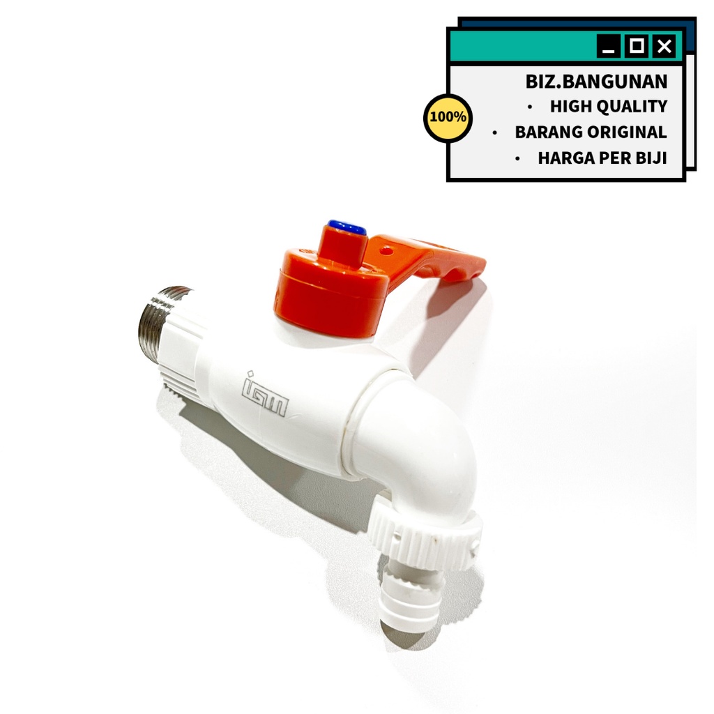 KRAN TEMBOK PVC JUMBO IGM 1/2&quot; - KERAN AIR TAMAN