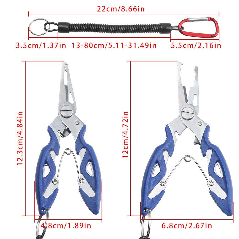 TOP Tang Pancing Gagang Plastik Berkualitas Tinggi Dengan Lanyard Hook Removers