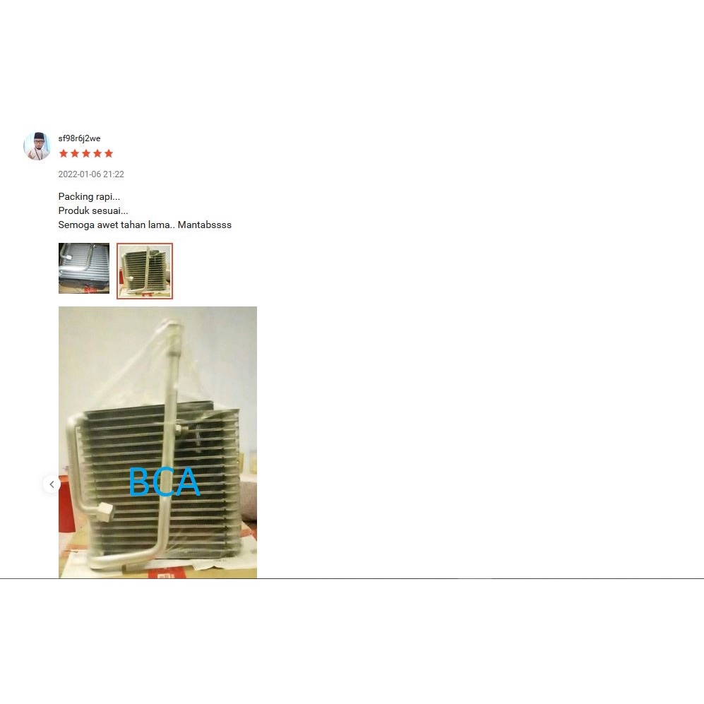 EVAPORATOR EVAP Cooling AC Mobil Depan Timor Halla SOHC Karburator