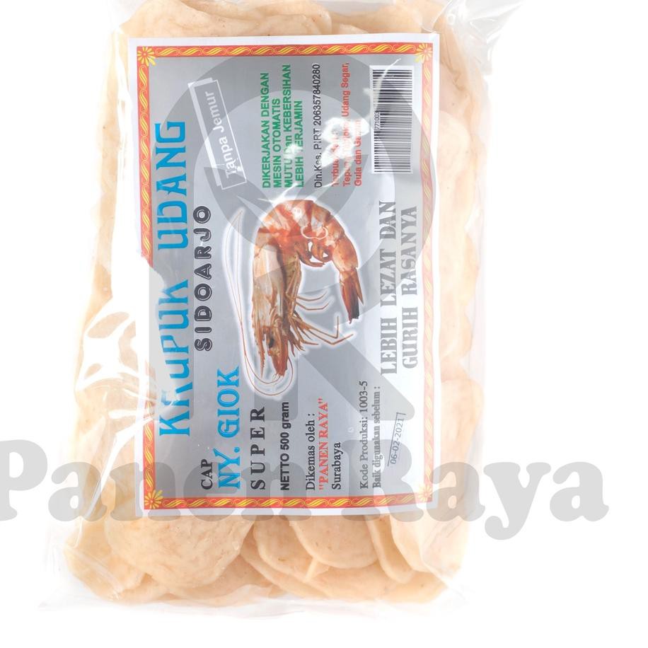 

MALL Krupuk Udang Ny Giok Super Kancing Mentah 250gr