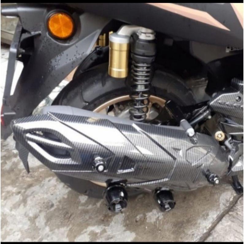 TUTUP COVER KNALPOT NMAX 2020 CARBON NEMO