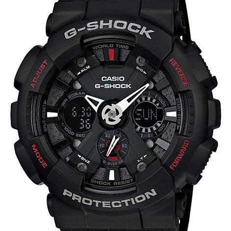 Jam Tangan Casio G Shock GA-120-1A Black Red Gshock GA120 Ori BM