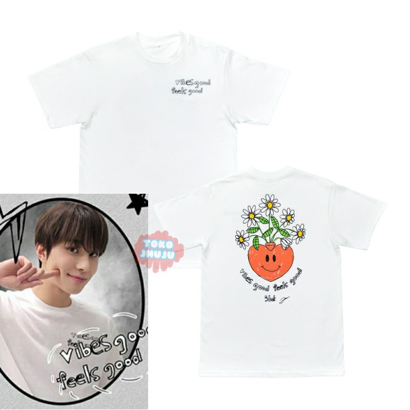 Kaos Jungwoo NCT 127 Capsule Vibes Good Depan Belakang