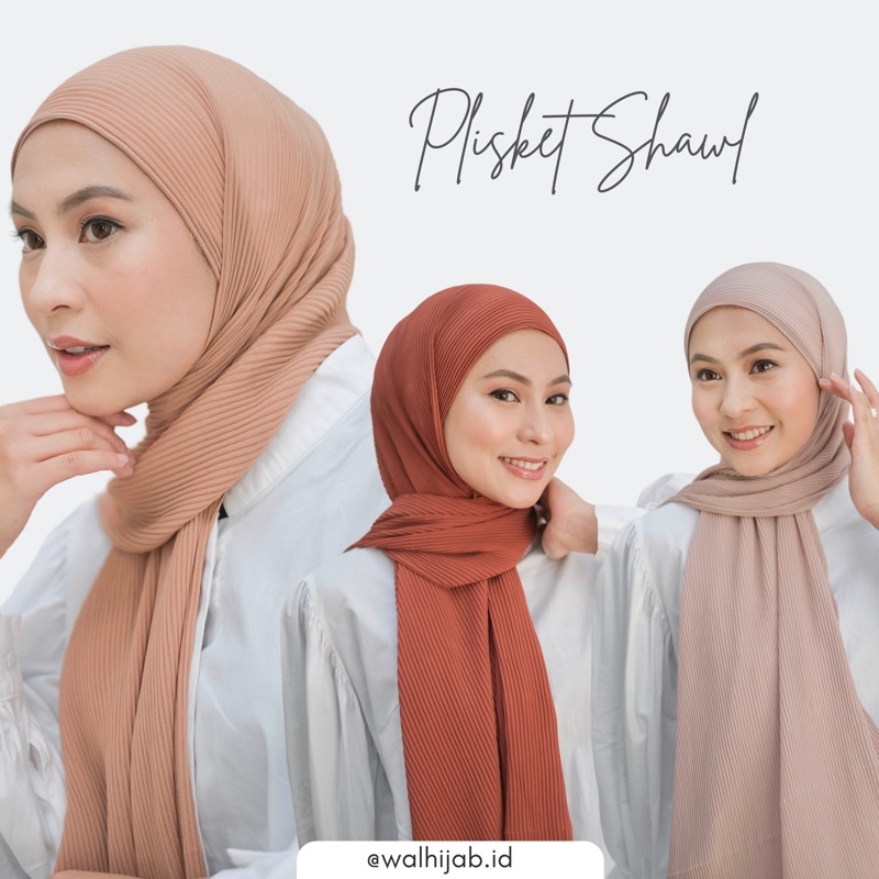 Pashmina Plisket Premium Part 1 FULL TANPA GARIS TENGAH