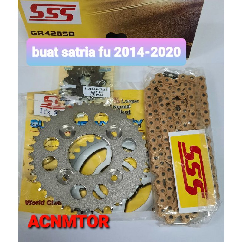 GEAR GIR SET SATRIA FU 150 FACELIFT 428 SSS FU 2014 2015 2016 2017 2018 Fu thailand Fu barong 2008 R