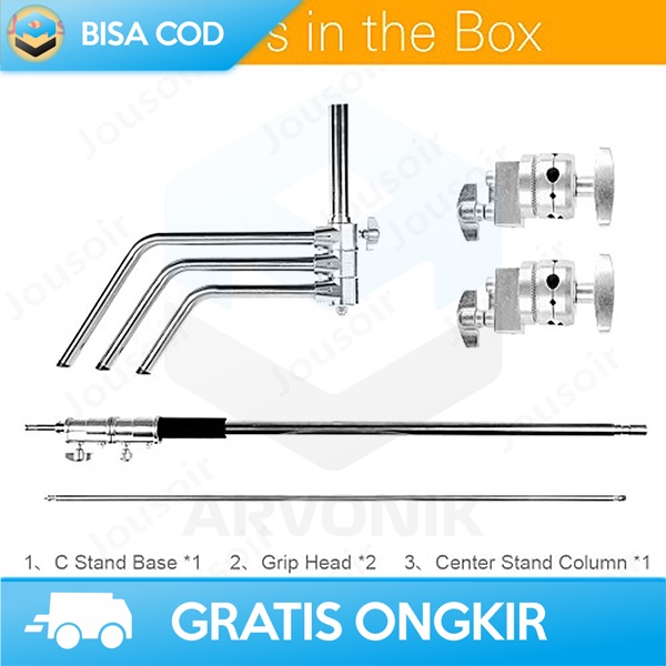 LIGHT STAND LITGHTING STUDIO FOTOGRAFI TAFFSTUDIO WITH EKSTENSION ARM