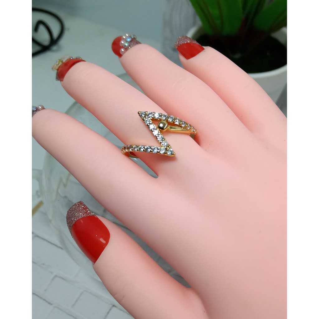 CINCIN model petir permata zirkon