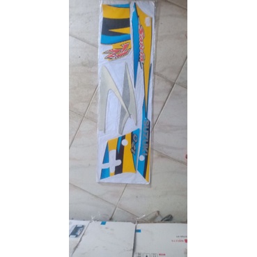 Striping Suzuki Satria Hiu Kuning Hitam