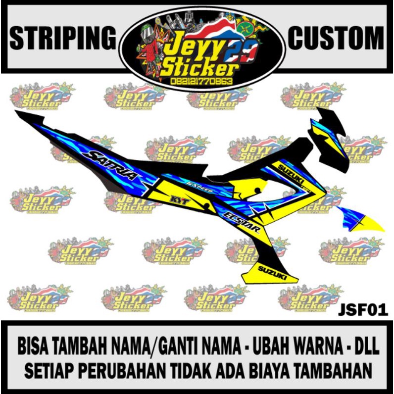STRIPING STICKER CUSTOM SATRIA FU FACELIFT