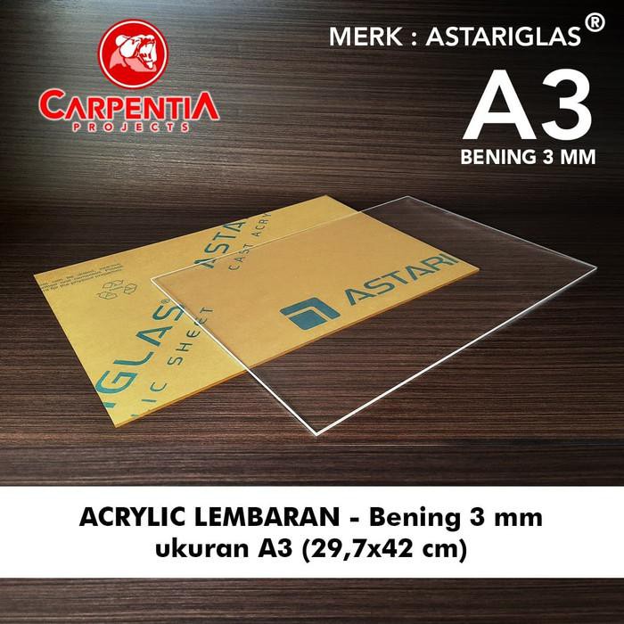 

Acrylic/Akrilik Lembaran merk ASTARIGLAS / AN - A3 tebal 3 mm - Ben