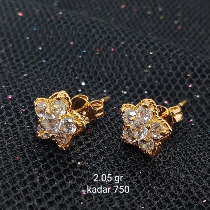 Anting Emas 17K - 2.05 gr Kadar 750 - 1064