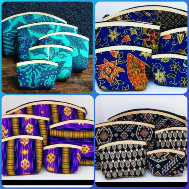 Dompet batik beranak (satu set isi 5pc) warna random