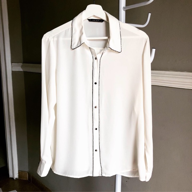 Zara blouse white
